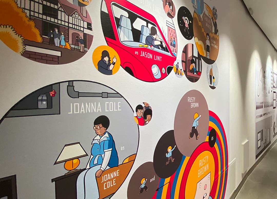 allestimento mostra chris ware